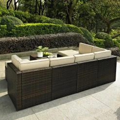 Hot Sale ???? Crosley Furniture Palm Harbor 8 Piece Outdoor Wicker Seating Set With Sand Cushions ???? -Crosley Furniture Shop unnamed file 3526