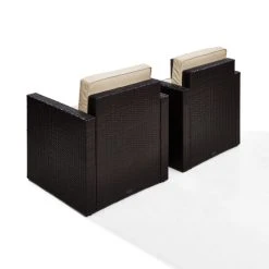 Best deal ???? Crosley Furniture Palm Harbor 3 Piece Outdoor Wicker Conversation Set With Sand Cushions ???? -Crosley Furniture Shop unnamed file 3577