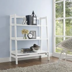 Wholesale ???? Crosley Furniture Landon White Wood Bookcase - 36.13 "W X 15 "D X 43.5 "H ????