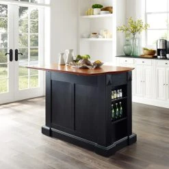 Best Sale ???? Crosley Furniture Coventry Drop Leaf Breakfast Bar Top Kitchen Island In Black Finish ???? -Crosley Furniture Shop unnamed file 3662