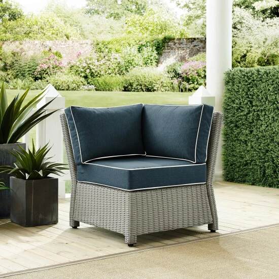 Coupon ⌛ Crosley Furniture Bradenton Outdoor Wicker Sectional Corner Chair ✔️ 3 Coupon ⌛ Crosley Furniture Bradenton Outdoor Wicker Sectional Corner Chair ✔️