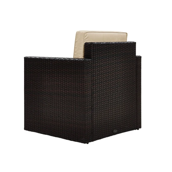 New ???? Crosley Furniture Palm Harbor Outdoor Wicker Arm Chair In Brown With Sand Cushions ???? 10 New ???? Crosley Furniture Palm Harbor Outdoor Wicker Arm Chair In Brown With Sand Cushions ???? - Image 8