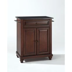 Brand new ???? Crosley Furniture Cambridge Solid Black Granite Top Portable Kitchen Island In Vintage Mahogany Finish - N/A ⭐ -Crosley Furniture Shop unnamed file 3710