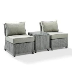 Cheapest ???? Crosley Furniture Bradenton 3Pc Outdoor Wicker Conversation Set With Gray ⭐ -Crosley Furniture Shop unnamed file 3728