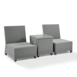 Cheapest ???? Crosley Furniture Bradenton 3Pc Outdoor Wicker Conversation Set With Gray ⭐ -Crosley Furniture Shop unnamed file 3730