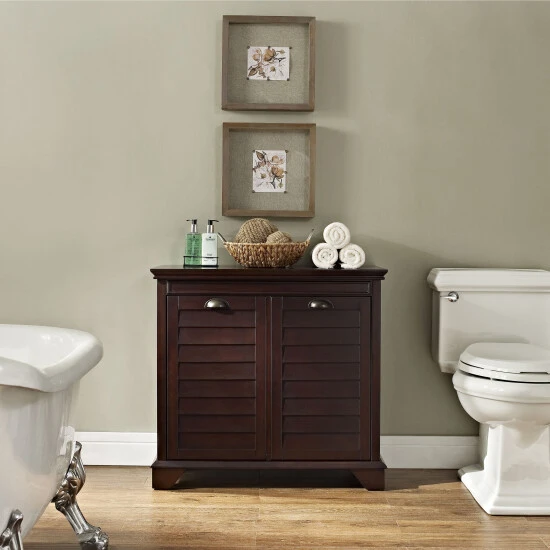 Flash Sale ???? Crosley Furniture Lydia Espresso Linen Hamper ???? 4 Flash Sale ???? Crosley Furniture Lydia Espresso Linen Hamper ???? - Image 2