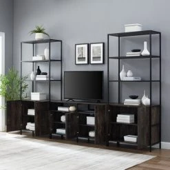 Cheapest ???? Crosley Furniture Jacobsen 3Pc Entertainment Set - 122 "W X 16 "D X 80.5 "H ⌛ -Crosley Furniture Shop unnamed file 3833