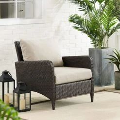 Buy ???? Crosley Furniture Kiawah Outdoor Wicker Arm Chair ????