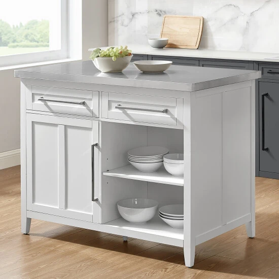 Promo ???? Crosley Furniture Silvia Stainless Steel Top Kitchen Island ???? 3 Promo ???? Crosley Furniture Silvia Stainless Steel Top Kitchen Island ????