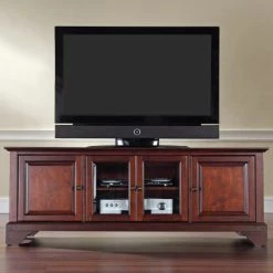 Coupon ???? Crosley Furniture Lafayette 60" Low Profile TV Stand In Vintage Mahogany ✨