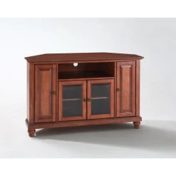 Best Sale ???? Crosley Furniture Cambridge Cherry-finished Wood 48-inch Corner TV Stand ???? -Crosley Furniture Shop unnamed file 3901
