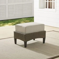 Wholesale ???? Crosley Furniture Rockport Outdoor Wicker Ottoman ✨