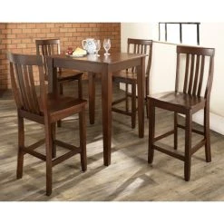 Coupon ???? Crosley Furniture 5Pc Pub Dining Set W/School House Stools ????