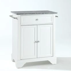 Best Sale ???? Crosley Furniture LaFayette Solid Granite Top Portable Kitchen Island In White Finish ???? -Crosley Furniture Shop unnamed file 3963