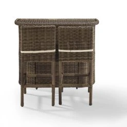 New ❤️ Crosley Furniture Bradenton Outdoor Brown Wicker 3-Piece Bar Set With Sand Cushions ???? -Crosley Furniture Shop unnamed file 4005