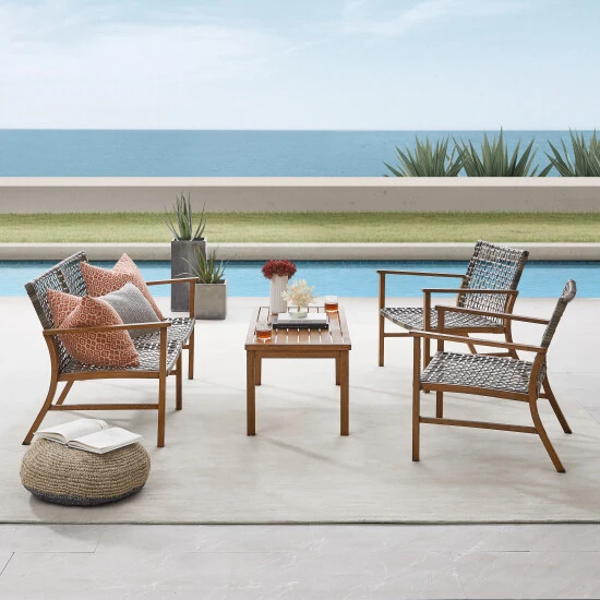 Top 10 ???? Crosley Furniture Ridley 4Pc Outdoor Wicker And Metal Conversation Set ???? 4 Top 10 ???? Crosley Furniture Ridley 4Pc Outdoor Wicker And Metal Conversation Set ???? - Image 2