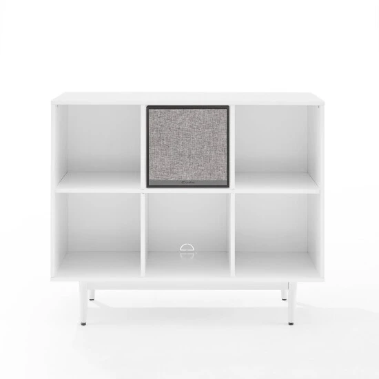 New ???? Crosley Furniture Liam 6 Cube Record Storage Bookcase With Speaker - 15.75"x42.25"x35.88" ✔️ 6 New ???? Crosley Furniture Liam 6 Cube Record Storage Bookcase With Speaker - 15.75"x42.25"x35.88" ✔️ - Image 4