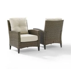 Cheap ✔️ Crosley Furniture Rockport Outdoor Wicker 2Pc High Back Arm Chair Set ???? -Crosley Furniture Shop unnamed file 4049
