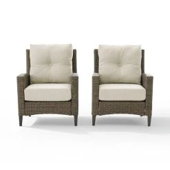 Cheap ✔️ Crosley Furniture Rockport Outdoor Wicker 2Pc High Back Arm Chair Set ???? -Crosley Furniture Shop unnamed file 4050