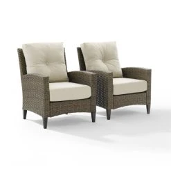 Cheap ✔️ Crosley Furniture Rockport Outdoor Wicker 2Pc High Back Arm Chair Set ???? -Crosley Furniture Shop unnamed file 4051
