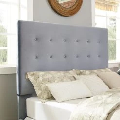 Wholesale ???? Crosley Furniture Reston Square Upholstered Full/Queen Headboard In Shale Microfiber ⌛
