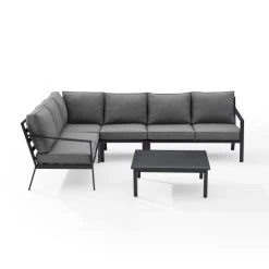 Cheapest ???? Crosley Furniture Clark 5Pc Outdoor Metal Sectional Set Taupe ???? -Crosley Furniture Shop unnamed file 4071