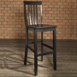 Flash Sale ???? Crosley Furniture School House Black 30-inch High Bar Stool (Set Of 2) ????
