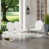 Budget ⌛ Crosley Furniture Griffith 2 Piece Metal Outdoor Conversation Seating Set - Loveseat & Chair In White Finishoveseat & Chair In Sky Blue Finish ???? -Crosley Furniture Shop unnamed file 4106