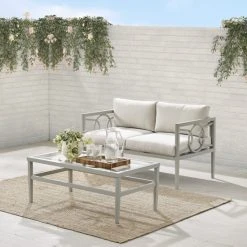 Buy ???? Crosley Furniture Ashford 2Pc Outdoor Metal Conversation Set ????