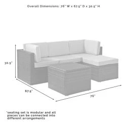 Discount ⌛ Crosley Furniture Palm Harbor 5 Piece Outdoor Wicker Seating Set With Grey Cushions ⭐ -Crosley Furniture Shop unnamed file 4158