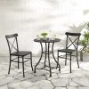 Brand new ???? Crosley Furniture Astrid 3Pc Indoor/Outdoor Metal Bistro Set - 26"dx75"x34.88" ❤️ -Crosley Furniture Shop unnamed file 4226