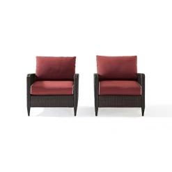 Flash Sale ???? Crosley Furniture Kiawah Brown Outdoor Wicker Chairs W/ Sangria Cushions (Set Of 2) ???? 12 Flash Sale ???? Crosley Furniture Kiawah Brown Outdoor Wicker Chairs W/ Sangria Cushions (Set Of 2) ???? -Crosley Furniture Shop unnamed file 4321