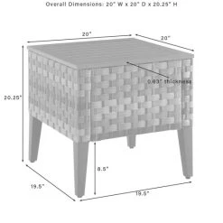 Top 10 ⭐ Crosley Furniture Prescott Outdoor Wicker Side Table - 20"x20"x20.25" ???? -Crosley Furniture Shop unnamed file 4336