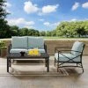 Promo ❤️ Crosley Furniture Kaplan 3 Pc Outdoor Seating Set With Mist Cushion - Loveseat, Chair , Coffee Table ✨ -Crosley Furniture Shop unnamed file 4386
