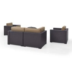 Buy ???? Crosley Furniture Biscayne 5-piece Mist Wicker Outdoor Seating Set Of Two Armchairs, Two Corner Chairs, And Ashland Firepit ???? -Crosley Furniture Shop unnamed file 4459