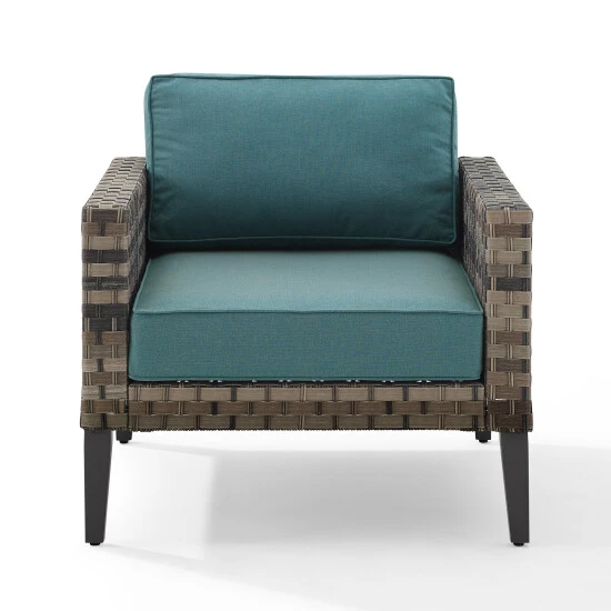 Flash Sale ???? Crosley Furniture Prescott Outdoor Wicker Armchair Mineral Blue ???? 10 Flash Sale ???? Crosley Furniture Prescott Outdoor Wicker Armchair Mineral Blue ???? - Image 8