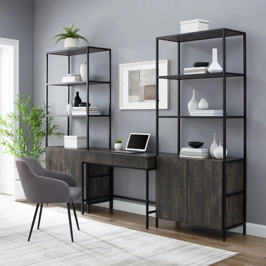 Best Sale ???? Crosley Furniture Jacobsen 3Pc Desk & Etagere Set ???? 3 Best Sale ???? Crosley Furniture Jacobsen 3Pc Desk & Etagere Set ????