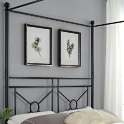 Flash Sale ✔️ Crosley Furniture Montgomery Canopy Bed, Queen In Black ???? -Crosley Furniture Shop unnamed file 4651
