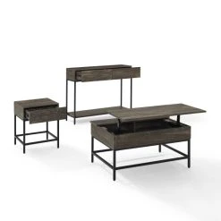 New ???? Crosley Furniture Jacobsen 3Pc Coffee Table Set ✔️ -Crosley Furniture Shop unnamed file 4659