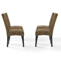 New ???? Crosley Furniture Edgewater Water Hyacinth Seagrass/ Wood Dining Chair (Set Of 4) - 24"x18.75"x37.38" ???? -Crosley Furniture Shop unnamed file 469