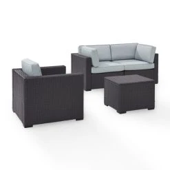 New ???? Crosley Furniture Biscayne Brown Wicker/Steel 4-piece Outdoor Seating Set ???? -Crosley Furniture Shop unnamed file 4694