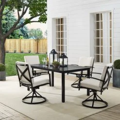 New ???? Crosley Furniture Kaplan 5Pc Outdoor Dining Set ????