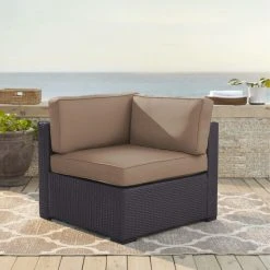 Best Sale ???? Crosley Furniture Biscayne Mocha Wicker Corner Chair ????