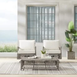 Deals ???? Crosley Furniture Thatcher 3Pc Outdoor Wicker Swivel Rocker And Ottoman Set ???? -Crosley Furniture Shop unnamed file 4774