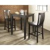 Buy ???? Crosley Furniture 3 Piece Pub Dining Set With Tapered Leg And School House Stools In Black Finish ???? -Crosley Furniture Shop unnamed file 4790