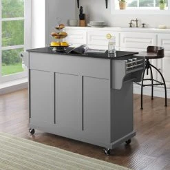 Best Sale ???? Crosley Furniture Solid Black Granite Top Kitchen Island - 51.5 "W X 18 "D X 34 "H ???? -Crosley Furniture Shop unnamed file 4803