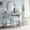 Outlet ???? Crosley Furniture Vista Vanity, Mirror And Stool In Vintage Grey ???? -Crosley Furniture Shop unnamed file 4828
