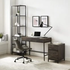 Best Pirce ???? Crosley Furniture Jacobsen 3Pc File Cabinet, Desk And Etagere Set ⌛