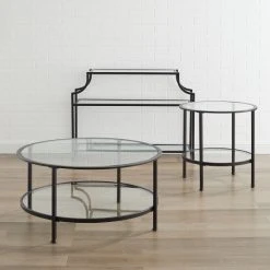 Best Sale ???? Crosley Furniture Aimee 3Pc Occasional Table Set ✨