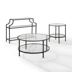 Best Sale ???? Crosley Furniture Aimee 3Pc Occasional Table Set ✨ -Crosley Furniture Shop unnamed file 4908